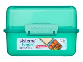Sistema Lunch Krabička na obed s 2 oddielmi 1.4 l mätová (8592001419360)