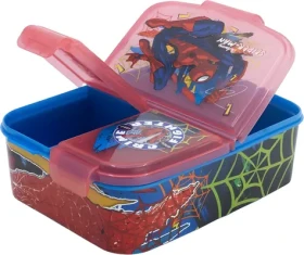 STOR Multi box na desiatu Spiderman / 3 priehradky / bez BPA (83520)