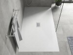 MEXEN/S - Hugo sprchová vanička SMC 200x100, biela, krytka nerez 42101020-X