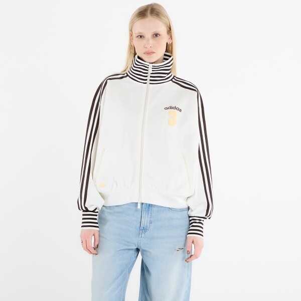 Mikina adidas Vintage Bb Track Top Striped Rib Off White XS