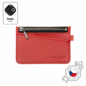FIXED Smile Coins Kožená peňaženka so smart trackerom FIXED Smile Pro červená (FIXSM-SCO2-RD)