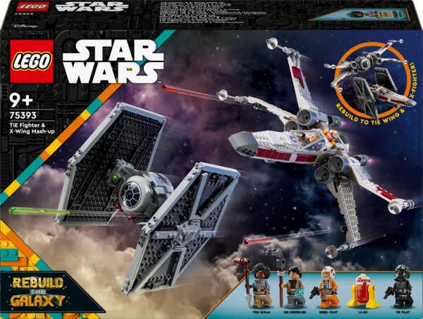 LEGO® Star Wars™ 75393 Stíhačka TIE a X-wing - kombinovaná stavebnica