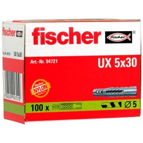 Fischer UX 5 x 30 univerzálna hmoždinka 30 mm 5 mm 94721 100 ks; 94721