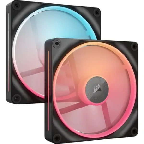 Corsair iCUE LINK LX140- R RGB PWM Reverse 2ks čierna / 140mm / Magnetic bearing / 400-2000 RPM /38.3 dB (CO-9051052-WW)