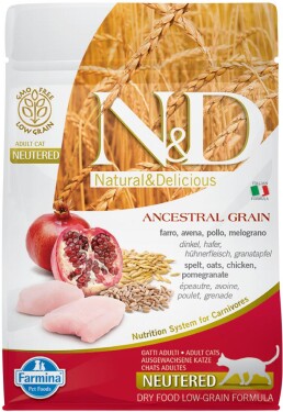 N&amp;D Cat Neutered Chicken/Pomegranate Low Grain