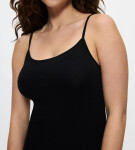 SENSE OF COTTON - Bezšvový vypasovaný top s úzkymi ramienkami Triumph BLACK 44