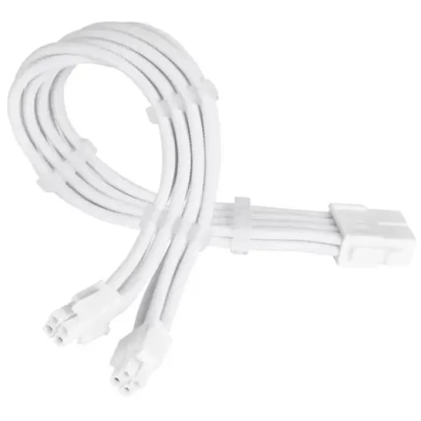 Silverstone Kábel EPS 8-Pin na 2x EPS/ATX 4+4-Pin 300mm - biela (SST-PP07E-EPS8W-V2)