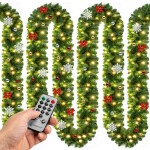 Deuba Svietiaca girlanda 80 LED / 5m s dekoráciou a diaľkové ovládanie