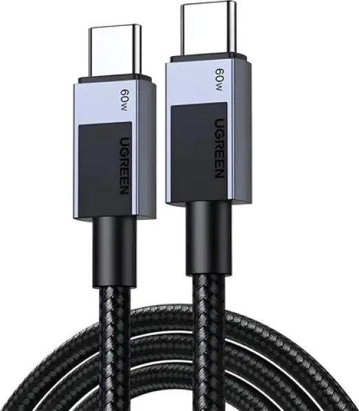 Ugreen Kábel USB-C - USB-C 0,5 m čierno-šedá / Kábel / USB-C - USB-C (55764)