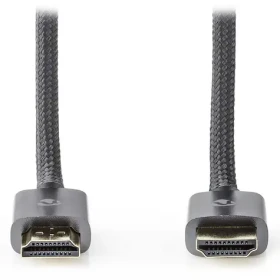 Nedis Profigold HDMI 1 m šedá / Kábel HDMI / 4K 60Hz / ARC / 18 Gbps / Ethernet / Opletený (CVTB34000GY10)