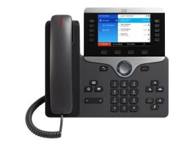 Cisco IP Phone 8851 (určené pre Cisco UC Manager) čierna / Telefón VoIP / SIP / RTCP / RTP / SRTP / SDP / 5 riadkov (CP-8851-K9=)