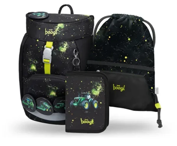 BAAGL SET 3 Airy Traktor: batoh, peračník, vrecko GRS (A-35991)