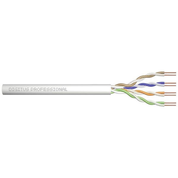 DIGITUS kábel / UTP / CAT 5e / AWG 24:7 / šedý / box / 100m (DK-1511-V-1-1)