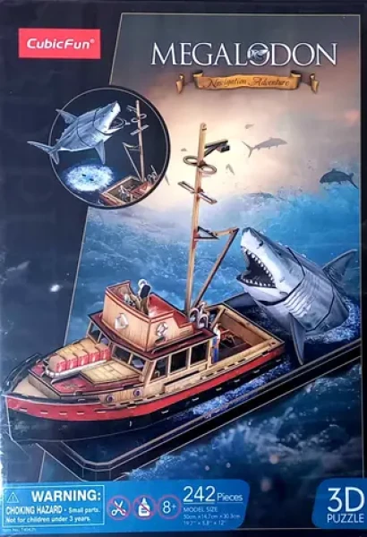 CubicFun 3D puzzle Čeľuste: Útok žraloka