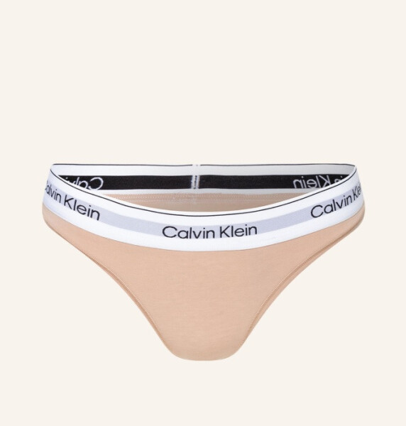 Dámske tangá QF7050E 7NS Beige - Calvin Klein L béžová