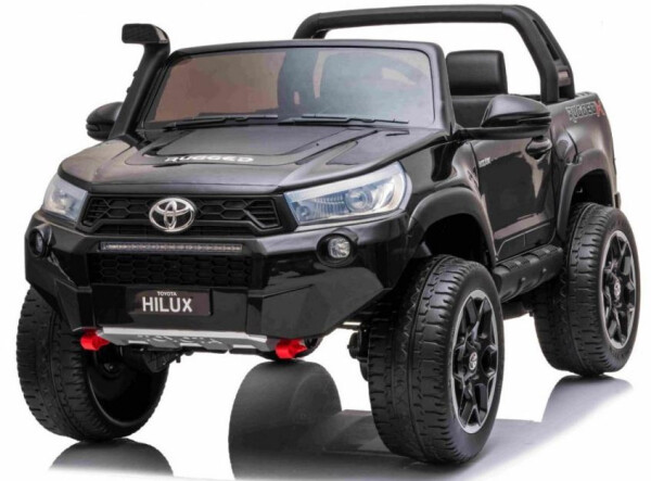 Mamido Mamido Detské elektrické autíčko Toyota Hilux 2x24V7Ah | 4x200W | 4x4 | pre 2 deti | ECO koža | EVA kolesá čierne