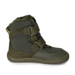 Chlapčenské zimné barefoot topánky PRO-tex LENO KHAKI - 32