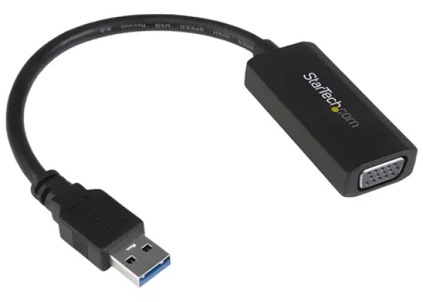 StarTech adaptér USB 3.0 na VGA černá / Adaptér / Fresco FL2000DX / max. 1920 x 1200 px / 16/32bit (USB32VGAV)