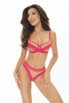 Dámske tangá V-11055 Pink - Axami XS-34 tmavě růžová