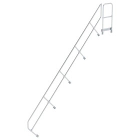 MUNK Günzburger Steigtechnik 600517 Munk Druhé madlo na schody s plošinou 45° 17 schodov 1 ks; 600517