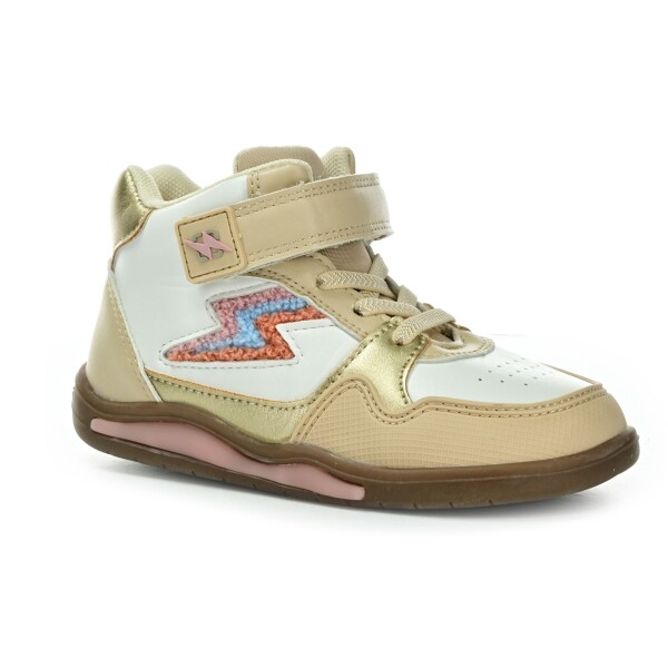Beppi Casual boot white/gold celoročné členkové barefoot topánky 29 EUR