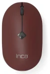 INCA IWM-231RB čierna, hnedá / Myš / Bezdrôtová 2.4 GHz / 1600 DPI / 4 tlačidlá / Tichý klik (IWM-231RB)