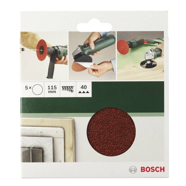 Bosch Accessories 2609256B47 brúsny papier pre brúsne kotúče bez otvorov Zrnitosť 60, 120, 180 (Ø) 125 mm 1 sada; 2609256B47