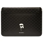 Karl Lagerfeld Saffiano Monogram Ikonik čierna / Púzdro pre notebook 14" (KLCS14SAKHPKK)