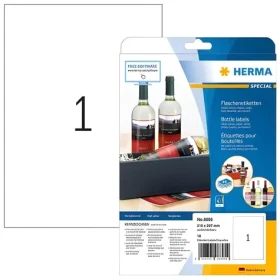 Herma etikety A4 biele / Etikety / 210x297 mm / Lesklé / Inkjet / 10 ks (8895)