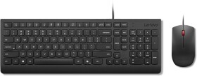 Lenovo Lenovo Essential Wired Combo - Tastatur-und-Maus-Set - 2,5-Zonen-Layout - USB - QWERTZ - Deutsch - Schwarz