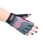 Gymnastické rukavice Pink/Gray W HMS RST03 r.S ženy NEPLATÍ