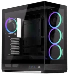 Endorfy Fishtank 6000 Corona čierna / E-ATX / 4X 120mm ARGB PWM / 2x USB 3.0 / USB-C / úzka panoramatická / bez zdroja (EY2A025)