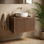 REA - Kúpeľňová skrinka pod umývadlo Core 60cm Brown REA-M0411