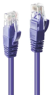 Lindy purpurová / Patch kábel / Cat 6 U/UTP / RJ45-RJ45 / 3 m (48124)