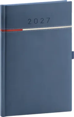 NOTIQUE Tomy 2027 modro-červený / Týždenný diár / 15 x 21 cm