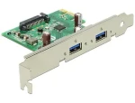 DeLock 89391 / PCIe karta / 2x USB 3.2 Gen 1 5 Gbit/s / PCIe x1 / nízky profil (89391)
