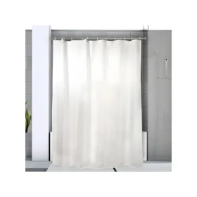 Spirella KRETA / Tyč na sprchový záves / lesklý hliník / bez vŕtania / 75 - 125 cm