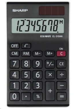 SHARP EL310ANWH čierno-biela / stolná kalkulačka / osemmiestna (SH-EL310ANWH)