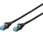 Digitus čierna / Patch kábel / Cat5e / SF/UTP / 1 m / RJ45-RJ45 (DK-1532-010/BL)