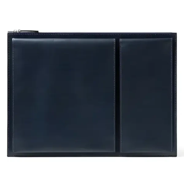 Lexon Flat LN2503B tmavo modrá / Taška na notebook / 14 "/ recyklovaná koža / 2 veľké a 2 malé vrecká (LN2503B)