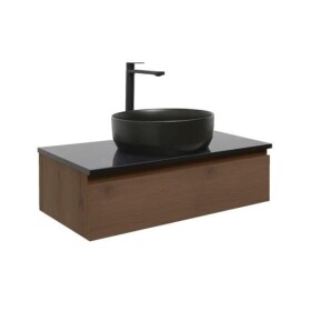 Kúpeľňová skrinka s umývadlom SAT B-Way 79x30x45 cm orech mat BWAY80NUTZUB BWAY80NUTZUB