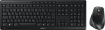 Cherry CHERRY Desktop STREAM COMFORT Wireless [DE] black Mouse+Keyboard, Fullsize, Silent