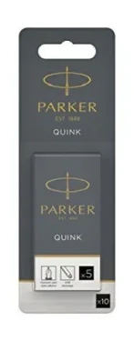 PARKER Quink Atramentové bombičky čierna 10ks / do plniacich pier Parker (1950206)