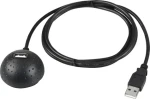 Goobay 68913 čierna / Predlžovací kábel USB 2.0 / so stojanom / 1,5 m (68913)