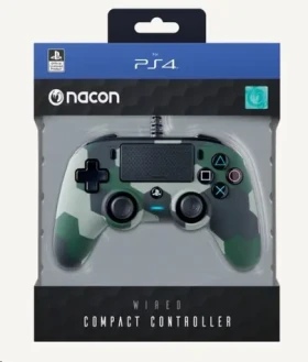 Nacon Wired Compact Controller camo green / ovládač pre PlayStation 4 (PS4OFCPADCAMGREEN)