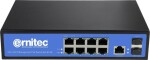 Ernitec Ernitec ELECTRA-M08 łącza sieciowe Zarządzany L2 Gigabit Ethernet (10/100/1000) Obsługa PoE Čierny, Modrý