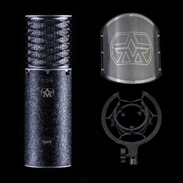 NoName Aston Microphones Spirit Black Bundle Mikrofon pojemnościowy + pop filtr