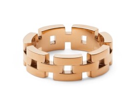 Daniel Wellington Fashion pozlátený prsteň 3-Link DW0040096 62 mm