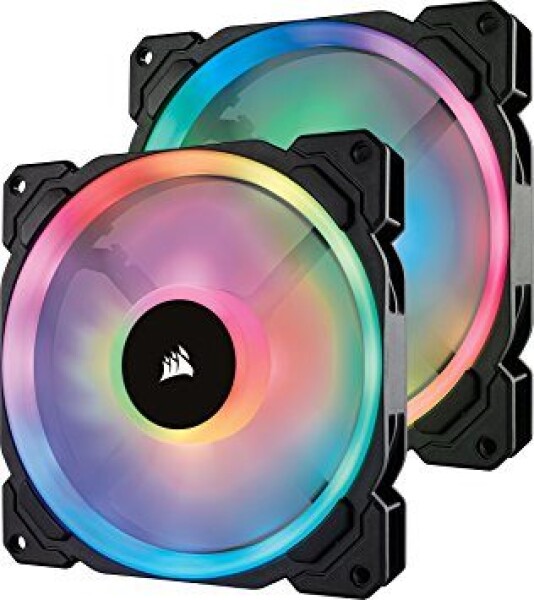 Corsair LL140 RGB Dual Light Loop RGB Twin Pack / 140 mm / Hydraulic Bearing / 24.8 dB @ 1500 RPM / 53.25 CFM / PWM (CO-9050074-WW)