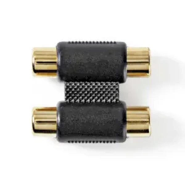 Nedis Stereo audio adaptér / 2x RCA Zásuvka / 2x RCA Zásuvka / pozlátené (CABW24952AT)
